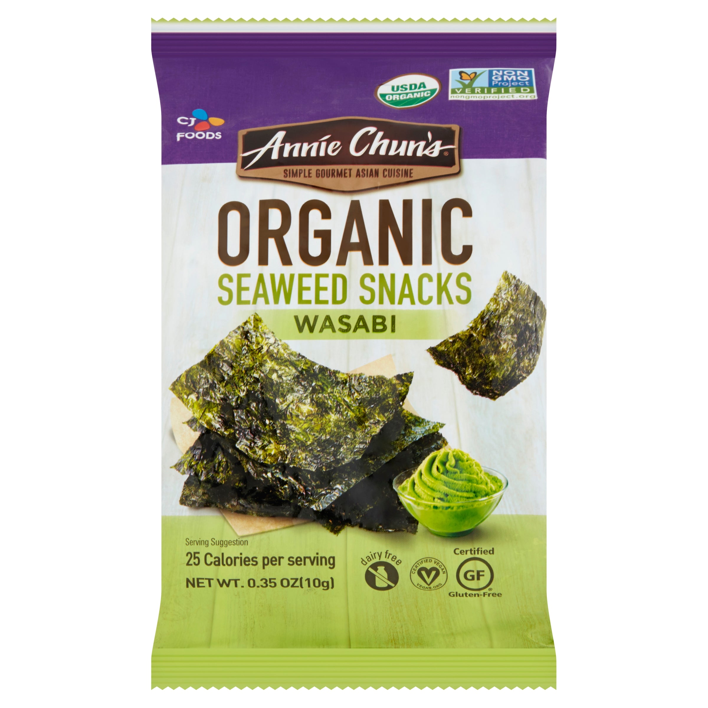 Annie Chun's Organic Wasabi Seaweed Snacks | Healthy Snack