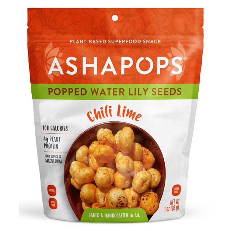 AshaPops - Popped Water Lily Seeds Chili Lime, 1oz
