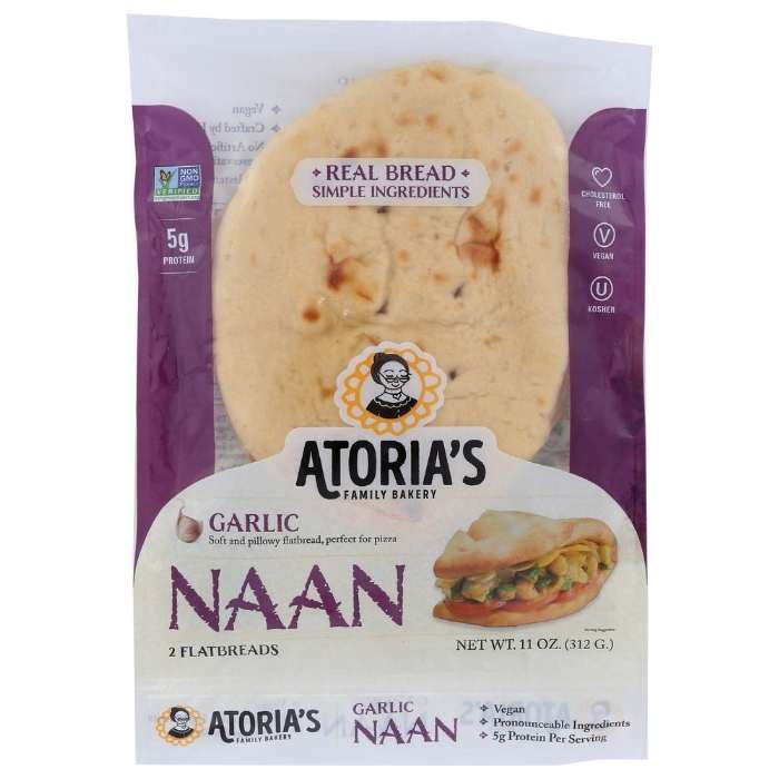 Atoria's Family Bakery - Garlic Naan, 11oz