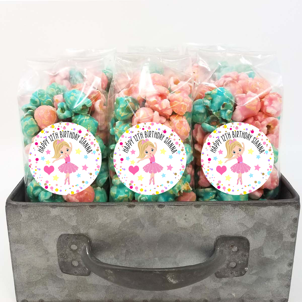 Ballet Dancer Popcorn Bag Favors