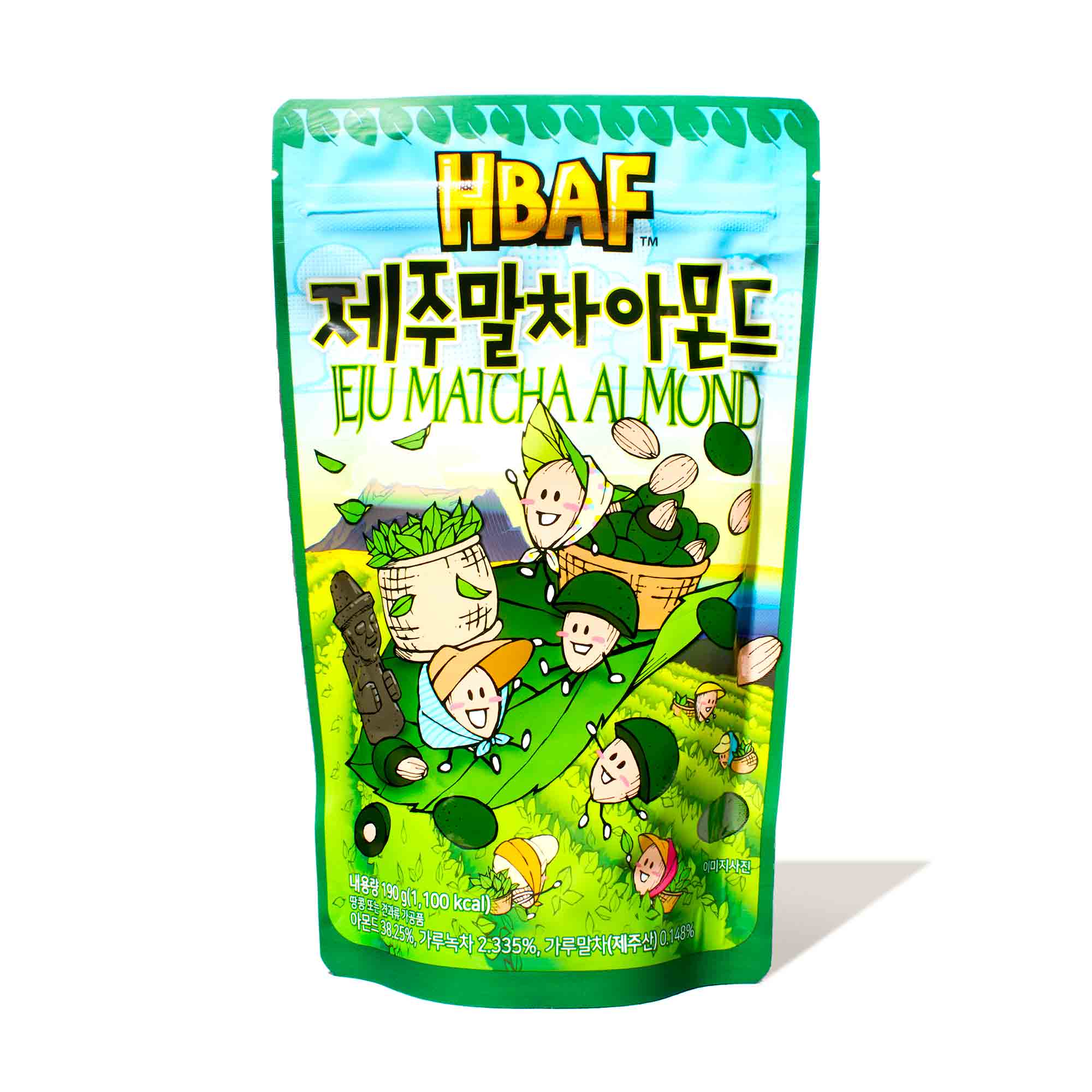 HBAF Korean Style Almonds: Jeju Island Matcha
