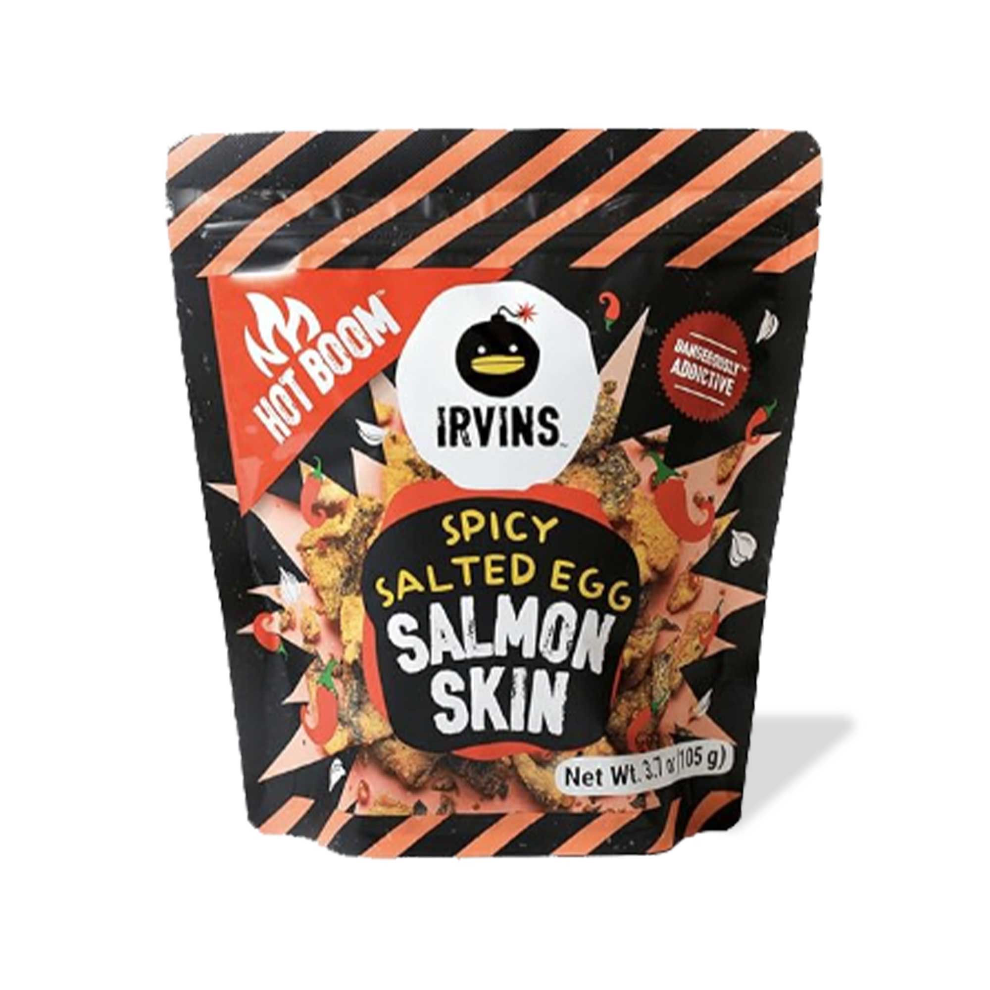 Irvins Hot Boom Salted Egg Salmon Skin