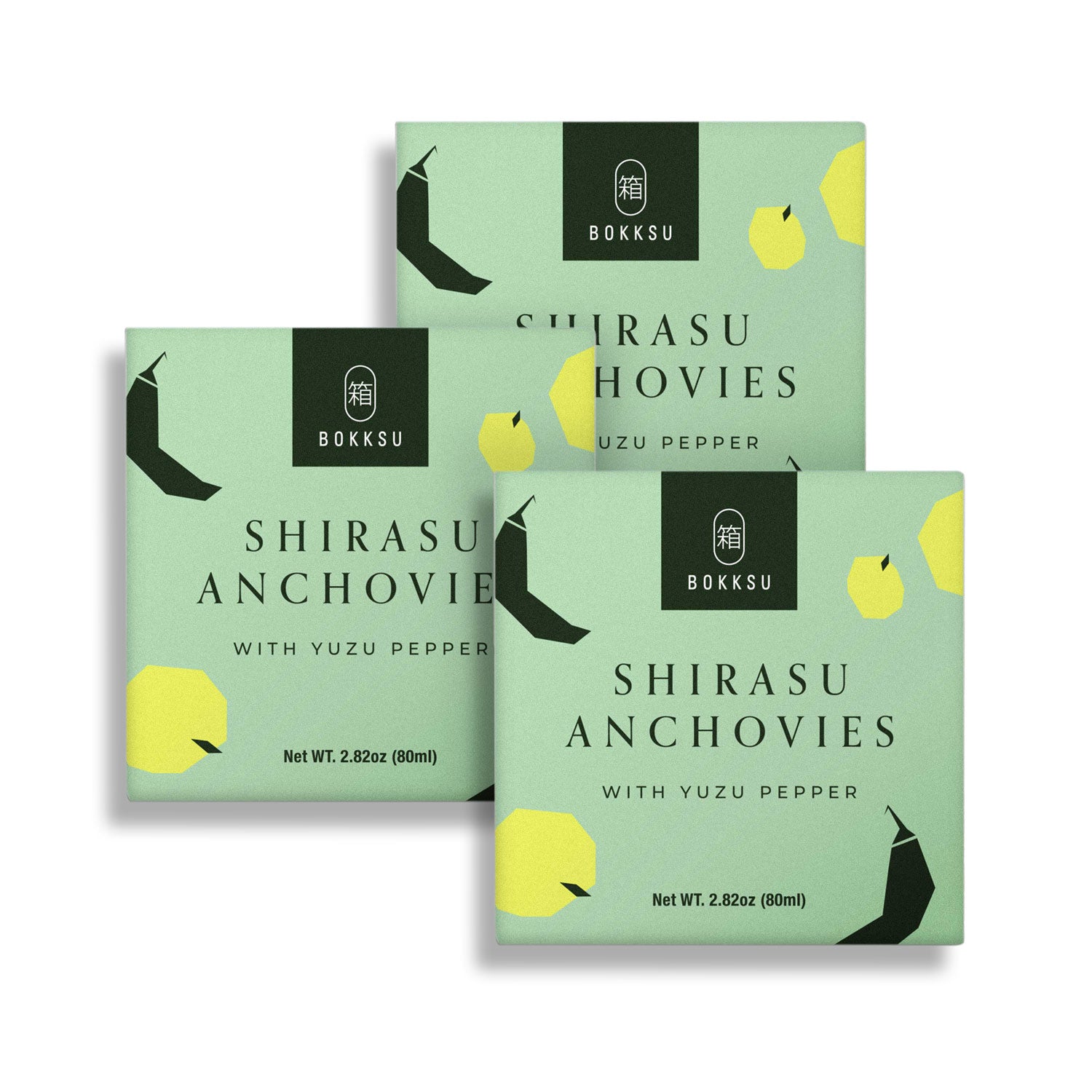 Bokksu Tinned Shirasu Anchovies with Yuzu Pepper (3-Pack)