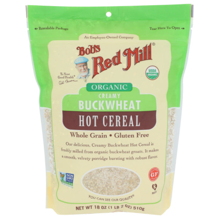 Bob's Red Mill - Buckwheat Creamy Organic Hot Cereal, 18 OZ - Pack of