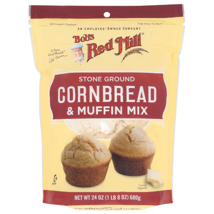 Bob's Red Mill - Mix, Cornmeal Muffin, 24 Oz | Pack of 4