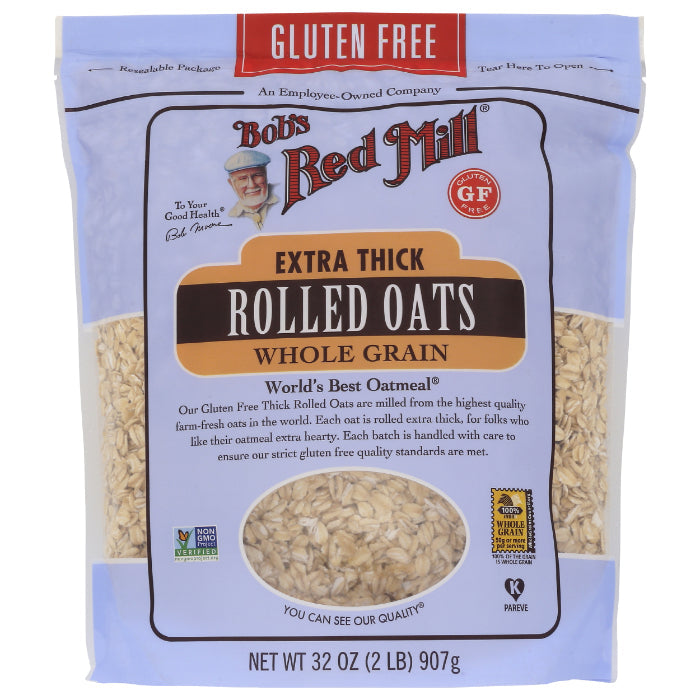 Bob's Red Mill - Oats Rolled Extra Thick Gluten-Free, 32 Oz - Pack of