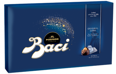 Perugina Italia Baci Original Dark Fine Chocolate Truffle with Hazelnuts Gift Box, 12.34 oz.