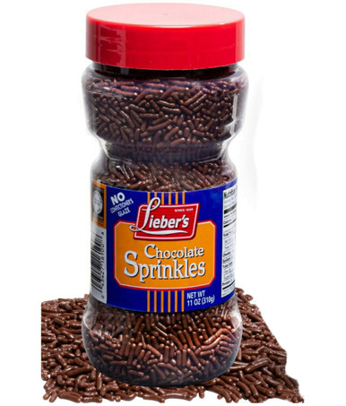 Lieber's Chocolate Sprinkles, 11 oz