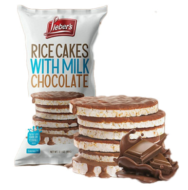 Lieber's Milk Chocolate Covered Rice Cakes, 3.1 oz