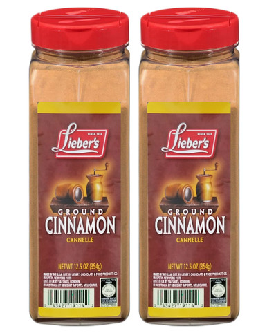Lieber's Ground Cinnamon, Kosher for Passover, 12.5 oz (Pack of 2)
