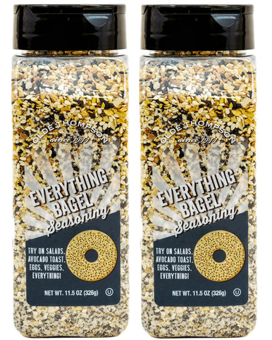 Old Thompson Everything Bagel Seasoning, 11.5 oz. (Pack of 2)
