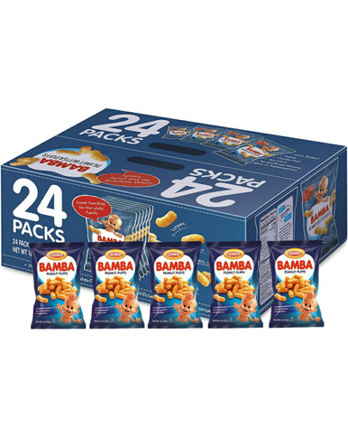 Osem Bamba Peanut Butter Snacks, 1 oz (Pack of 24)