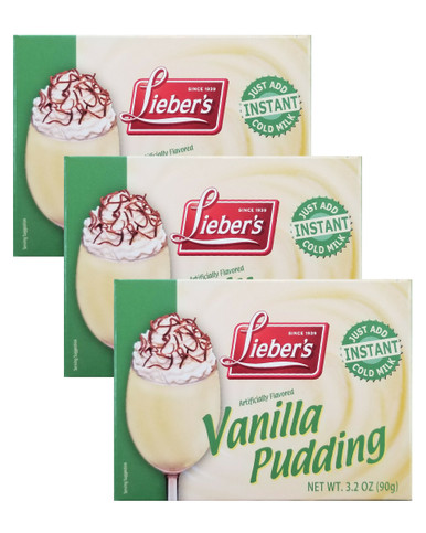 Lieber's Vanilla Pudding Mix, Kosher for Passover (Pack of 3)