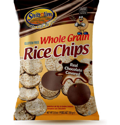Shibolim Whole Grain Rice Chips Chocolate Coated, 3.5 oz.