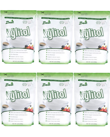 Zveet Real Birch Xylitol, 5 lb. (Case of 6)