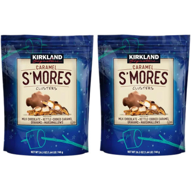 Kirkland Signature Caramel S'mores Clusters, 26.3 oz (Pack of 2)