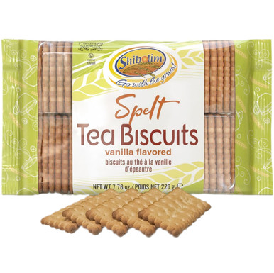 Shibolim Spelt Tea Biscuits Vanilla Flavored, 7.76 oz.