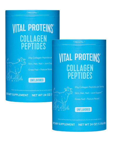 Vital Proteins Collagen Peptides Unflavored, 24 oz (Pack of 2)