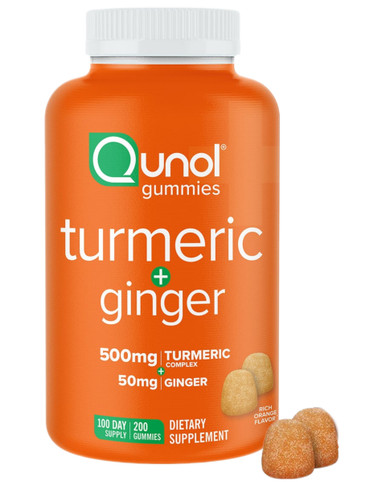 Qunol Turmeric Ginger Gummies, 200 Count