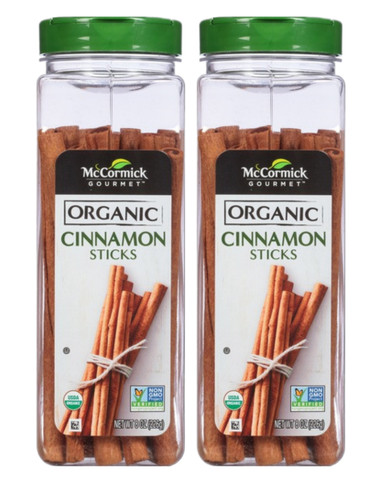 McCormick Organic Cinnamon Sticks, 8 oz (Pack of 2)