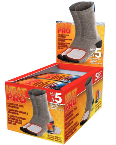 Heat Pro Toe Warmers 5 Hours, 30 Pairs