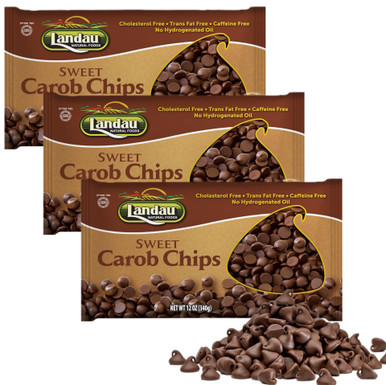 Landau's Sweet Carob Chips, 12 oz (Pack of 3)