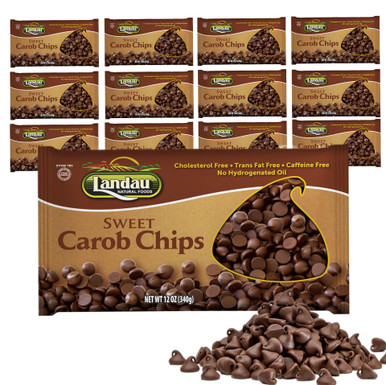 Landau's Sweet Carob Chips, 12 oz (Case of 12)
