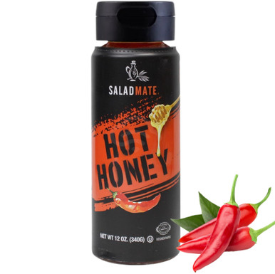 Salad Mate Hot Honey Sauce, Spicy Honey Syrup, 12 oz