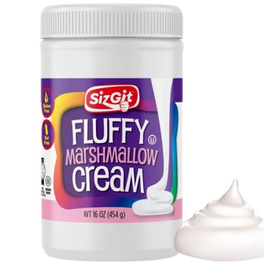 Sizgit Fluffy Marshmallow Cream, 16 oz, Gluten-Free, Kosher Certified