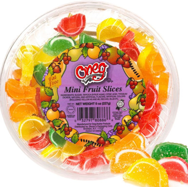 Oneg Mini Fruit Slices, Kosher for Passover Candy, 8 oz