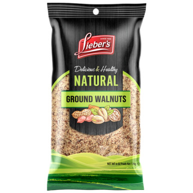Lieber's Natural Ground Walnuts, Kosher for Passover, 6 oz