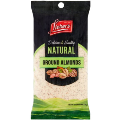Lieber's Natural Ground Almonds, Kosher for Passover, 6 oz