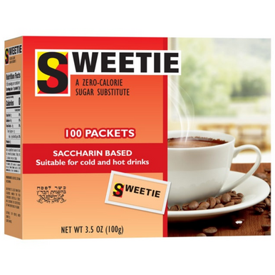 Sweetie Passover Zero Calorie Sugar Substitute, 100 Packets