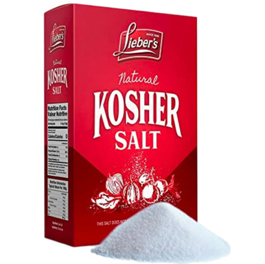 Lieber's Natural Kosher Salt, Kosher for Passover, 3 Pound