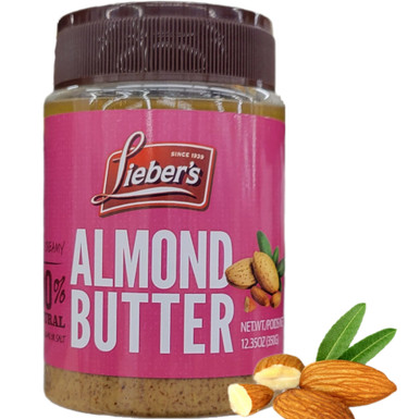 Lieber's Almond Butter, Natural Creamy, Kosher for Passover, 12.35 oz