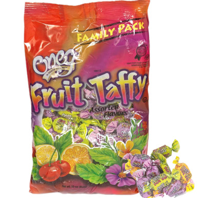 Oneg Passover Fruit Taffy Candy, Assorted Flavors, Family Pack, 30 oz