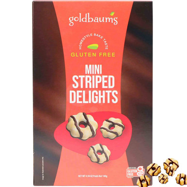 Goldbaums Passover Mini Striped Delights Cookies, Gluten Free, 4.94 oz
