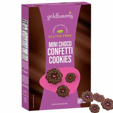 Goldbaums Passover Mini Chocolate Confetti Cookies, Gluten Free, 4.94 oz