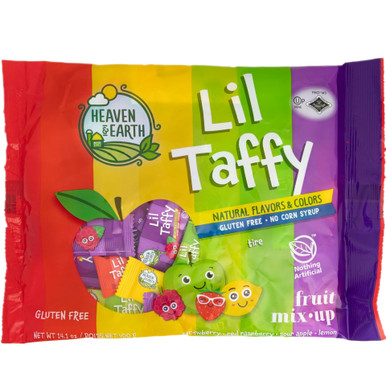 Heaven & Earth Passover Lil Taffy Fruit Mix Up, Gluten Free, Variety Pack, 14.1 oz