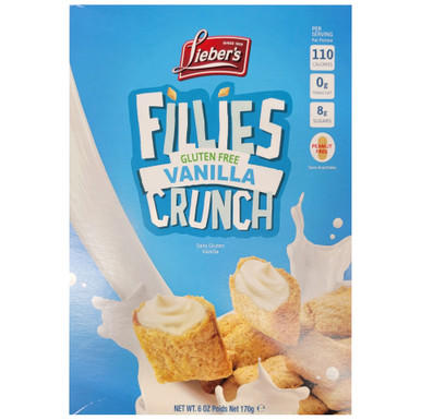 Lieber's Passover Fillies Vanilla Crunch Cereal, Gluten Free, 6 oz