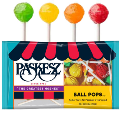Paskesz Passover Lollipops Candy, Assorted Flavors, 8 oz