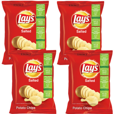Lay's Potato Chips, Kosher for Passover, 1.8 oz Bags (4 Count)