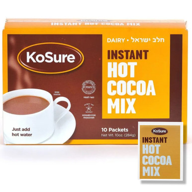KoSure Passover Hot Chocolate Cocoa Mix, 10 Packets