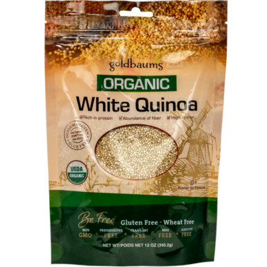 Goldbaum's Organic White Quinoa, Gluten Free, 12 oz, High in Protein and Fiber, Kosher for Passover