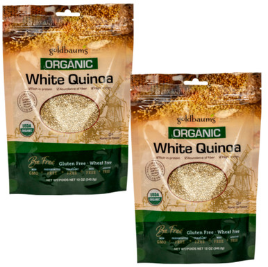 Goldbaum's Organic White Quinoa, Kosher for Passover, 12 oz (Pack of 2)