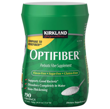 Kirkland Signature Optifiber Prebiotic Fiber Supplement, Sugar-Free, 190 Servings, 26.8 oz