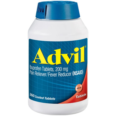 Advil Ibuprofen Pain Reliever and Fever Reducer Tablets, 200mg, 360 Count