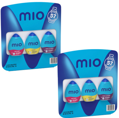 Mio Liquid Water Enhancer Variety Pack, Fruit Punch, Lemonade, Cherry Blackberry Flavors, 6 Count