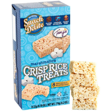 Snack Delite Marshmallow Crisp Rice Treats, Gluten Free, Individually Wrapped, 8 Count