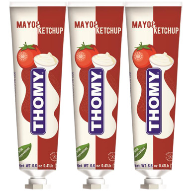 Thomy Mayo & Ketchup Squeeze in a Tube Style Spread, 6.7 oz (Pack of 3)